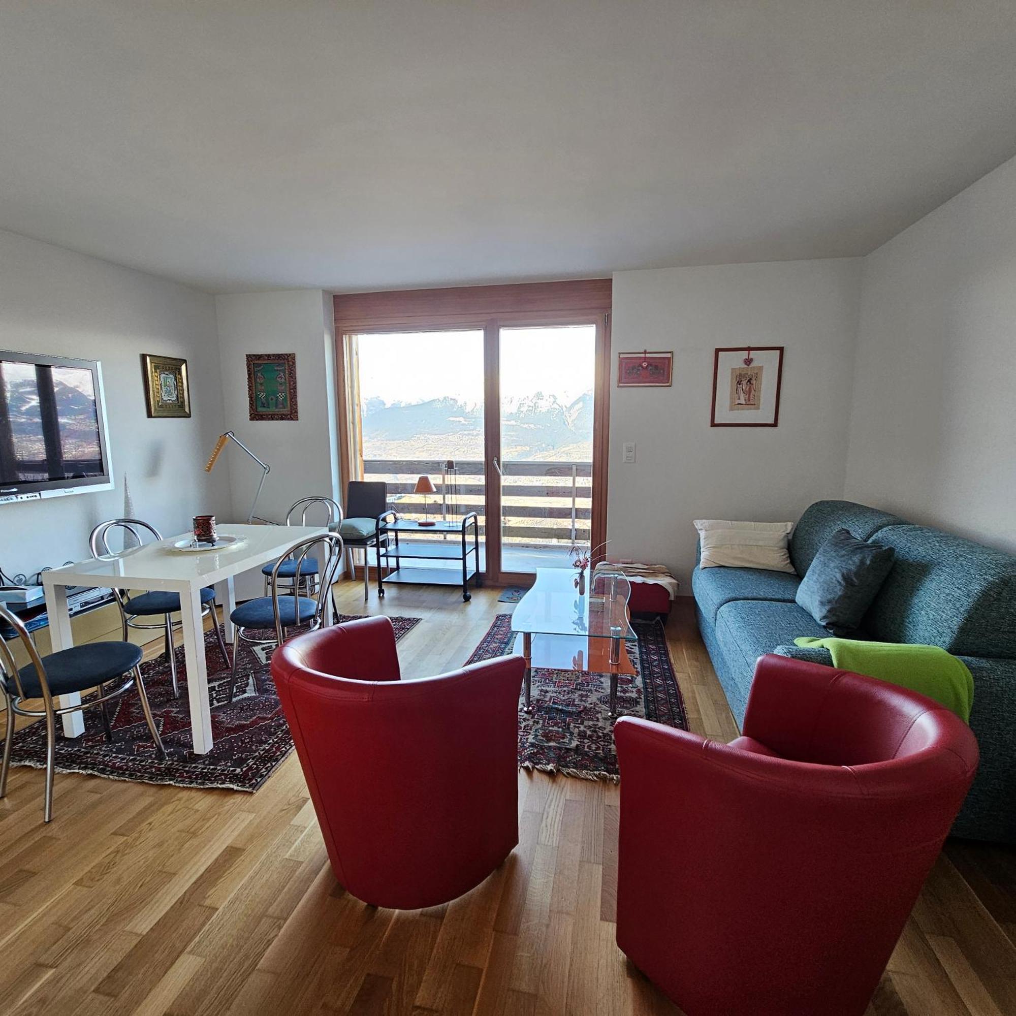 Appartement Meuble A Louer A Nax Exterior foto